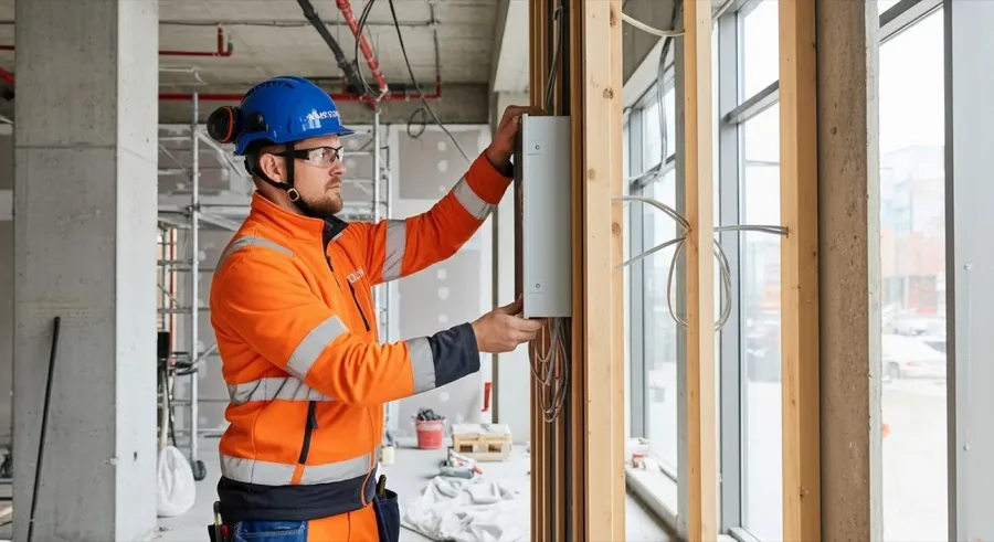 Saneeraustiimi viimeistelee huoneiston pintaa Tampereella